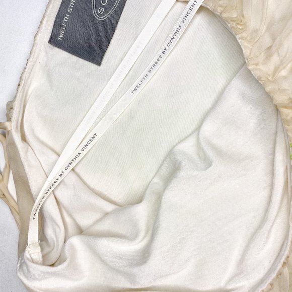 Cynthia Vincent Neon Embroidered Silk Mini Dress - Picture 7 of 9